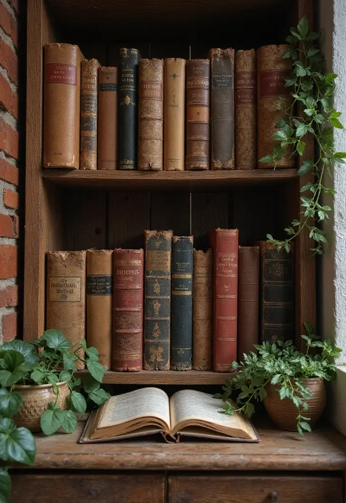 27 Retro Room Decor Inspirations That Feel Nostalgic 19 27 Retro Room Decor Inspirations That Feel Nostalgic - 19. Vintage Books