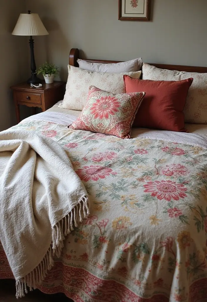 27 Retro Room Decor Inspirations That Feel Nostalgic 20 27 Retro Room Decor Inspirations That Feel Nostalgic - 20. Vintage Bed Linens