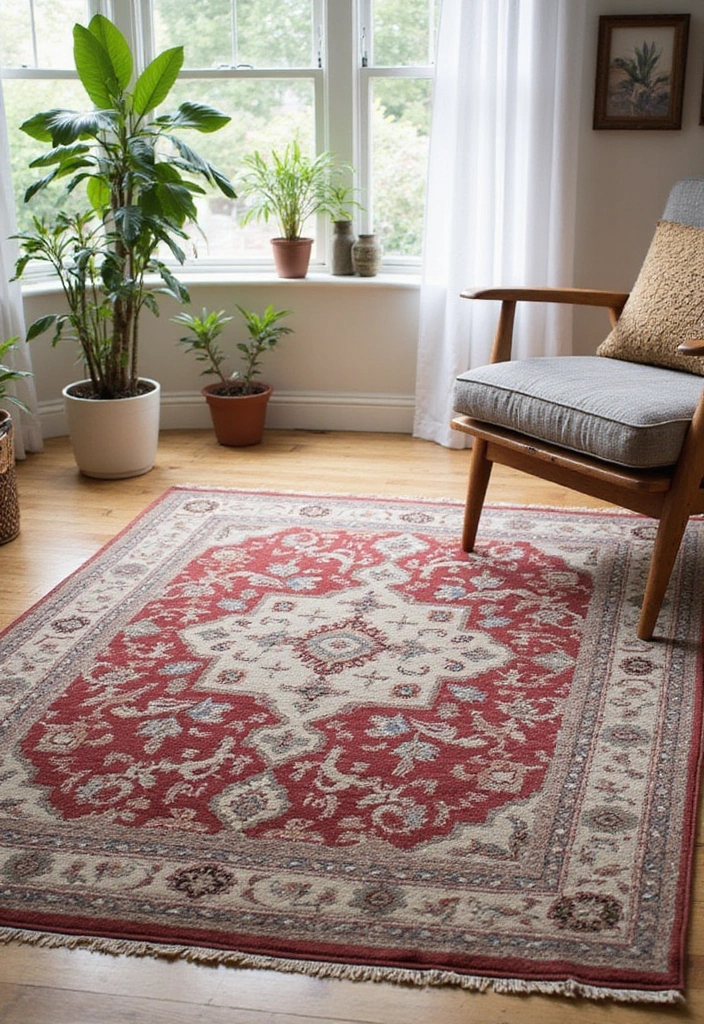 27 Retro Room Decor Inspirations That Feel Nostalgic 7 27 Retro Room Decor Inspirations That Feel Nostalgic - 7. Layered Rugs