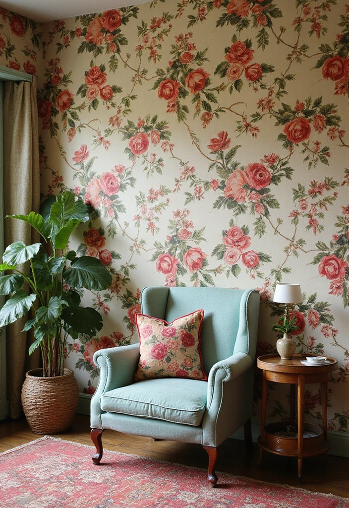 27 Retro Room Decor Inspirations That Feel Nostalgic 9 27 Retro Room Decor Inspirations That Feel Nostalgic - 9. Nostalgic Wallpaper