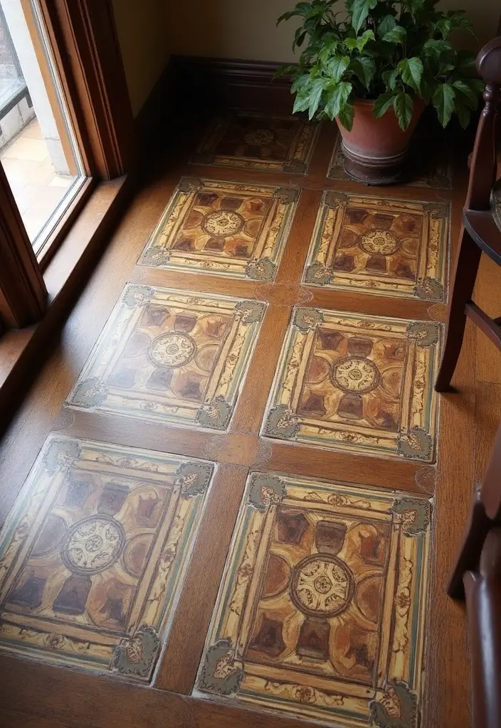 27 Sala Vintage Inspirações Para Sua Casa 14 27 Sala Vintage Inspirações Para Sua Casa - 14. Estilos de Pavimentação Vintage