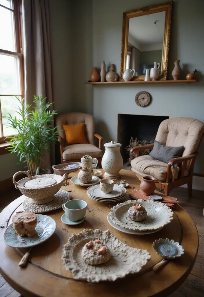 27 Sala Vintage Inspirações Para Sua Casa 27 27 Sala Vintage Inspirações Para Sua Casa - 27. Peças Artesanais