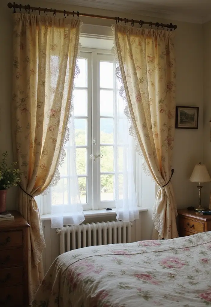 27 Vintage Bedroom Decor Inspirations Full of Elegance - 27. Vintage Curtain Styles