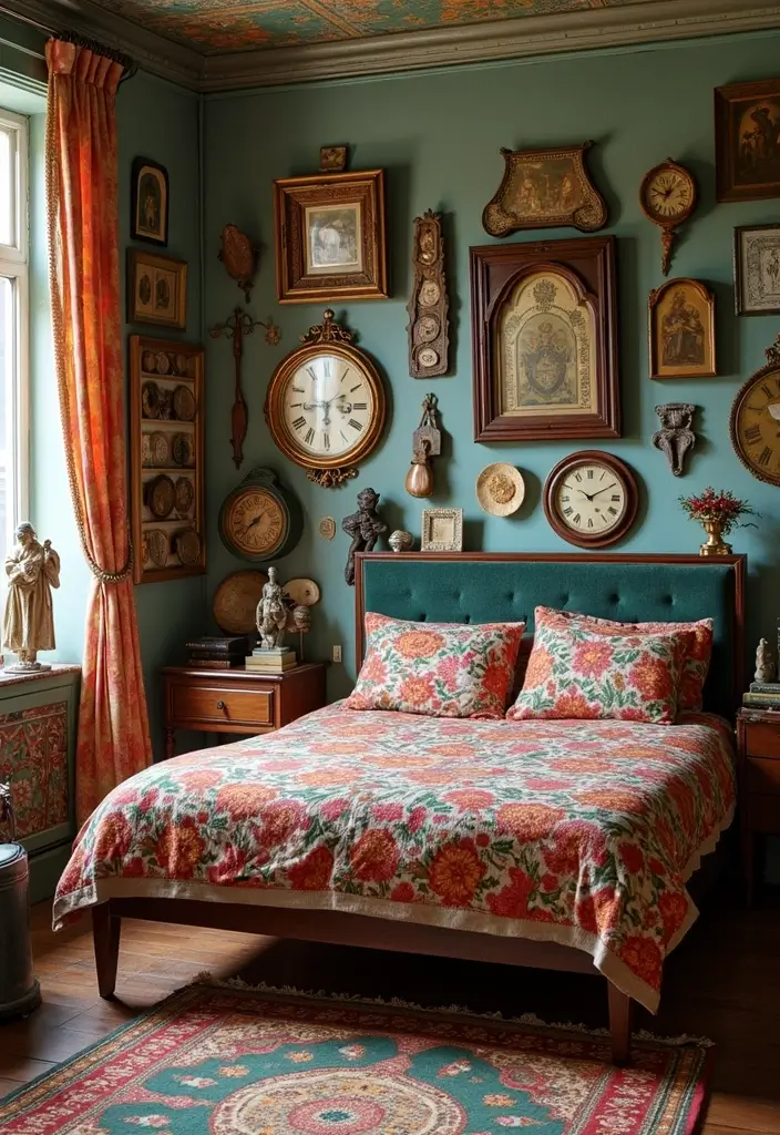 27 Vintage Bedroom Decor Inspirations Full of Elegance - 6. Eclectic Accessories