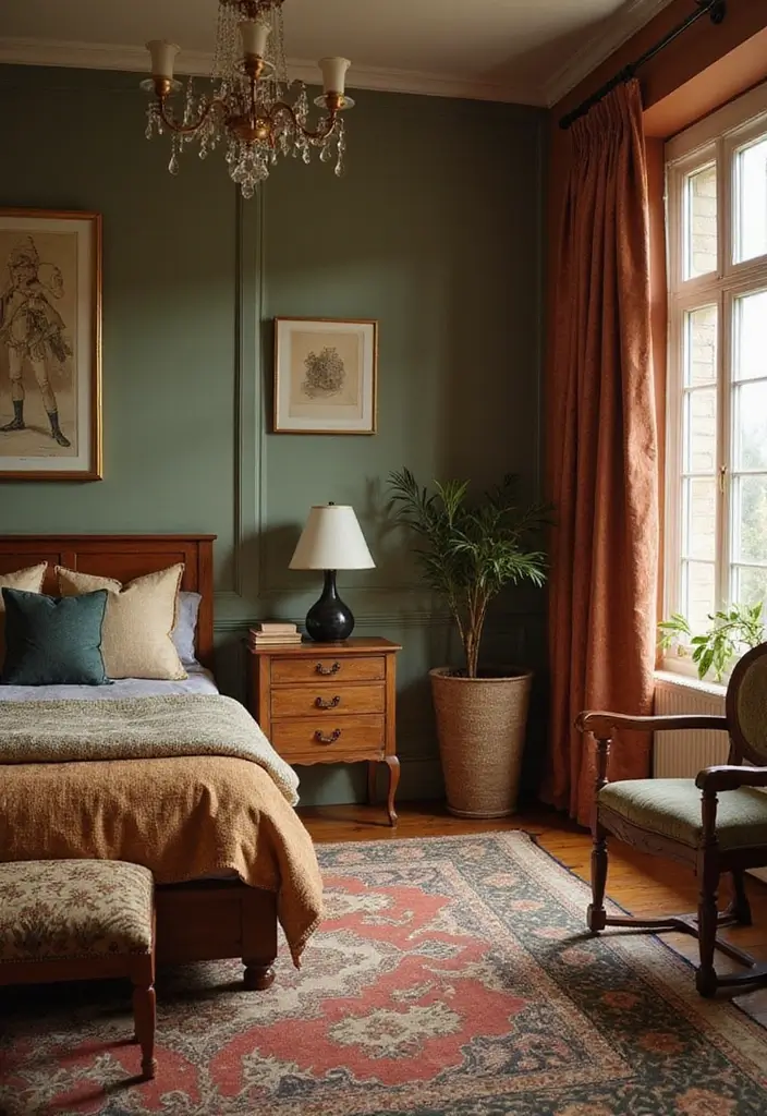 27 Vintage Bedroom Decor Inspirations Full of Elegance - 7. Earthy Color Palettes