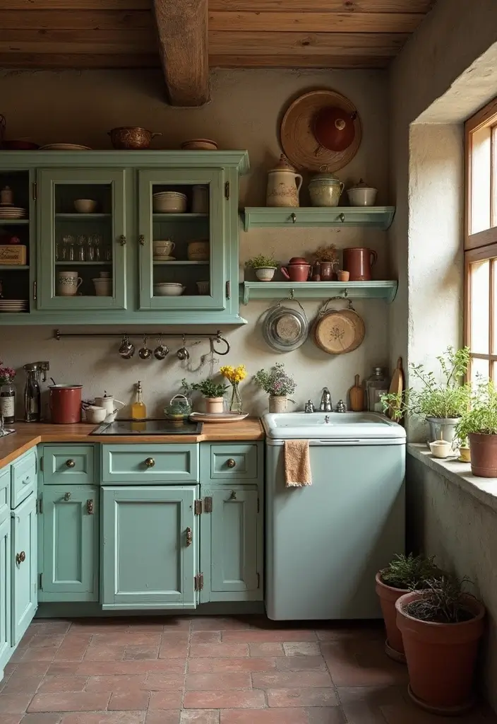 27 Vintage Cottage Kitchen Ideas That Feel Warm and Inviting 20 27 Vintage Cottage Kitchen Ideas That Feel Warm and Inviting - 20. Utilize Vertical Space