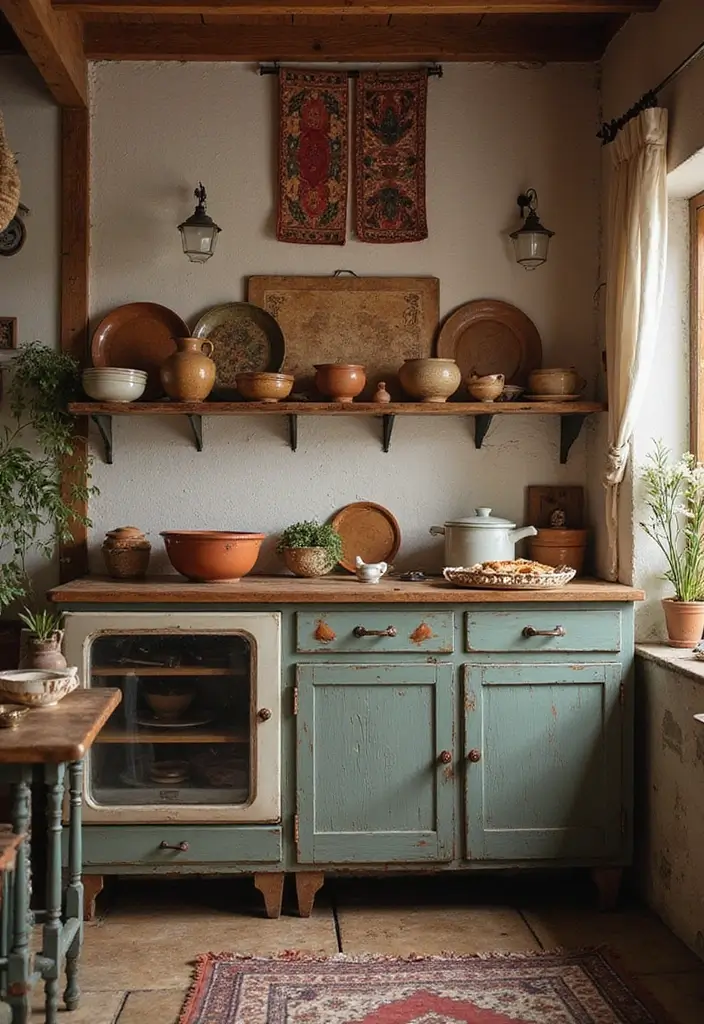 27 Vintage Cottage Kitchen Ideas That Feel Warm and Inviting 23 27 Vintage Cottage Kitchen Ideas That Feel Warm and Inviting - 23. Handcrafted Elements