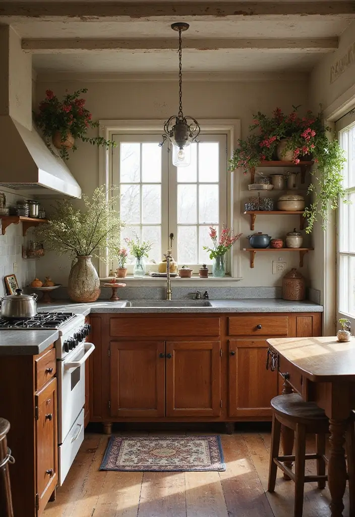 27 Vintage Cottage Kitchen Ideas That Feel Warm and Inviting 26 27 Vintage Cottage Kitchen Ideas That Feel Warm and Inviting - 26. Seasonal Decor Swaps