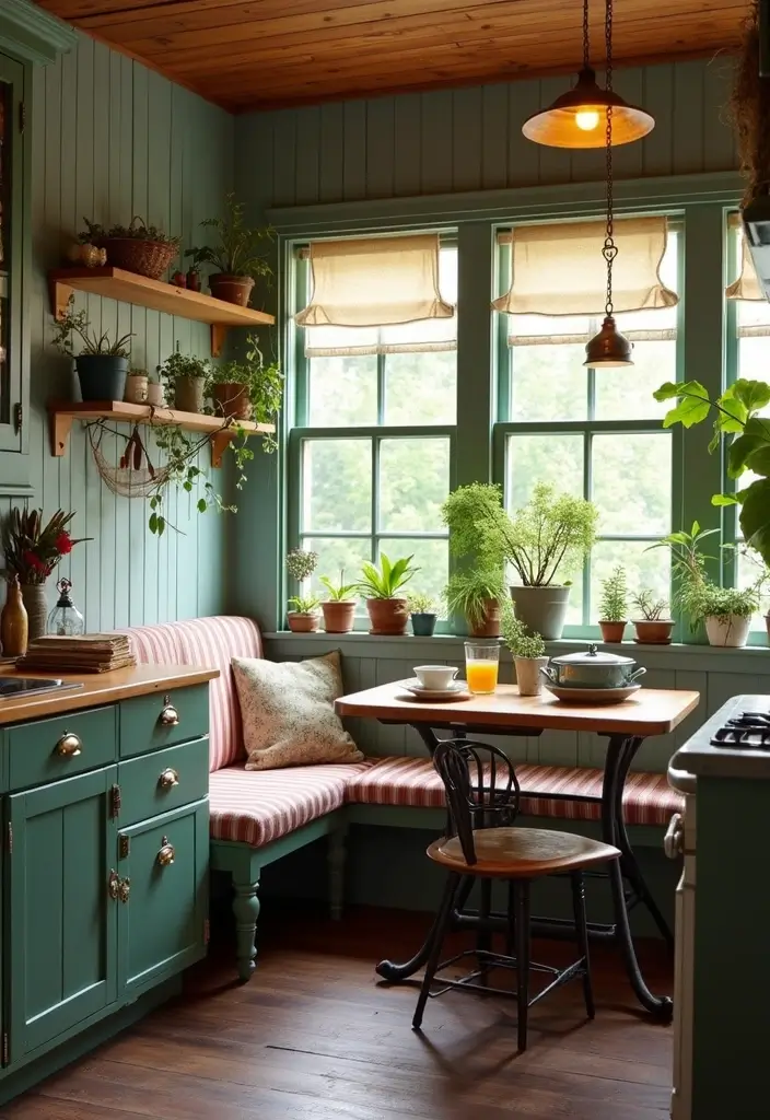 27 Vintage Cottage Kitchen Ideas That Feel Warm and Inviting 8 27 Vintage Cottage Kitchen Ideas That Feel Warm and Inviting - 8. Cozy Nooks for Enjoyment