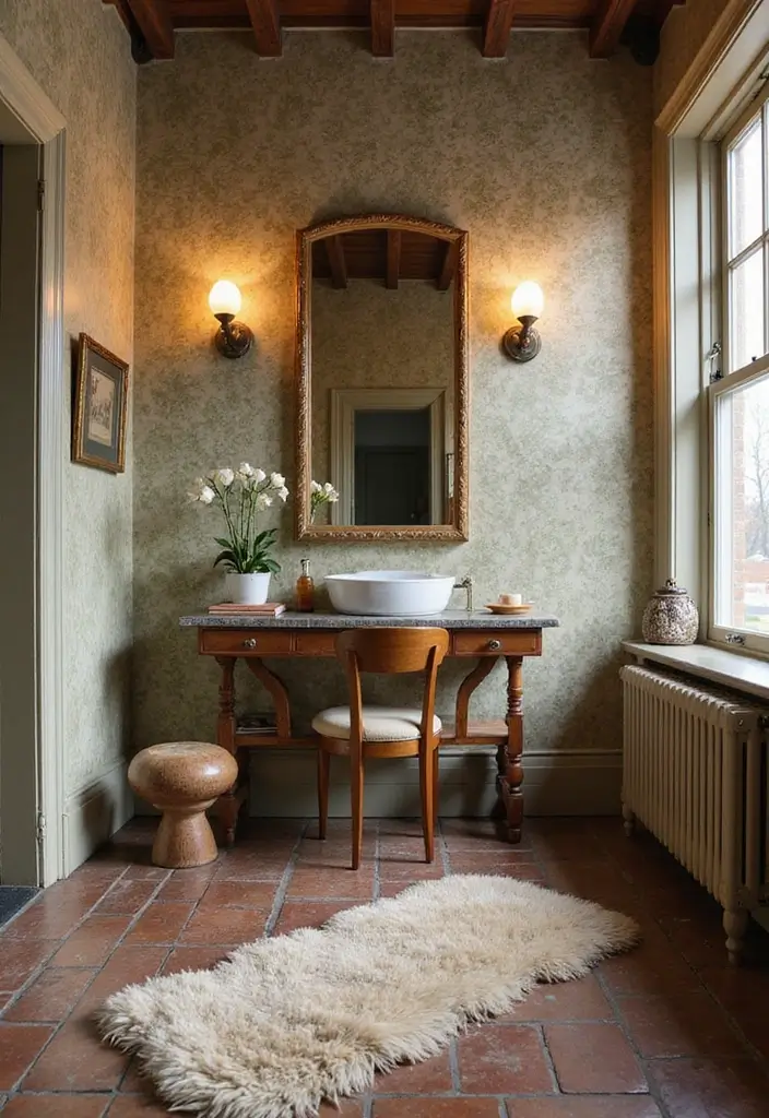 27 Vintage Dressing Room Inspirations That Feel Luxurious 13 27 Vintage Dressing Room Inspirations That Feel Luxurious - 13. Unique Flooring Choices