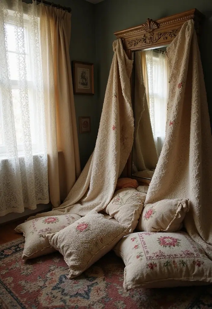 27 Vintage Dressing Room Inspirations That Feel Luxurious 18 27 Vintage Dressing Room Inspirations That Feel Luxurious - 18. Layered Textures
