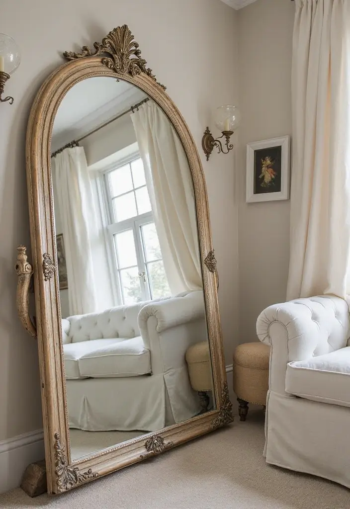 27 Vintage Dressing Room Inspirations That Feel Luxurious 2 27 Vintage Dressing Room Inspirations That Feel Luxurious - 2. Chic Retro Mirrors