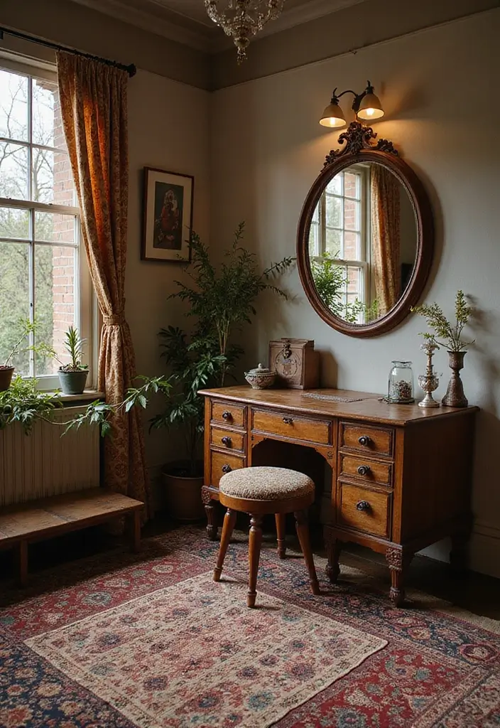 27 Vintage Dressing Room Inspirations That Feel Luxurious 26 27 Vintage Dressing Room Inspirations That Feel Luxurious - 26. Textured Rugs