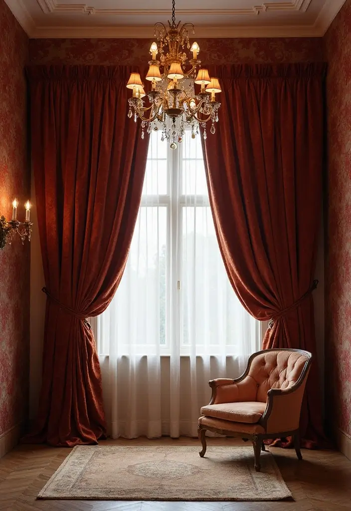 27 Vintage Dressing Room Inspirations That Feel Luxurious 3 27 Vintage Dressing Room Inspirations That Feel Luxurious - 3. Luxurious Drapery