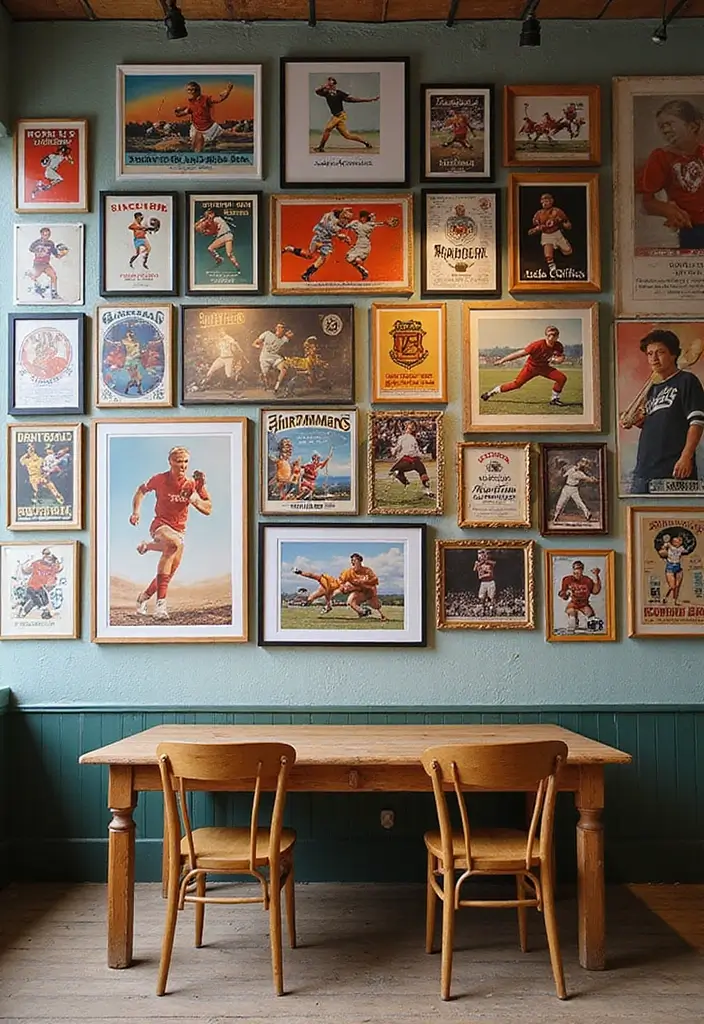 27 Vintage Sports Decor Inspirations for Game Lovers 3 27 Vintage Sports Decor Inspirations for Game Lovers - 3. Retro Posters and Art Prints
