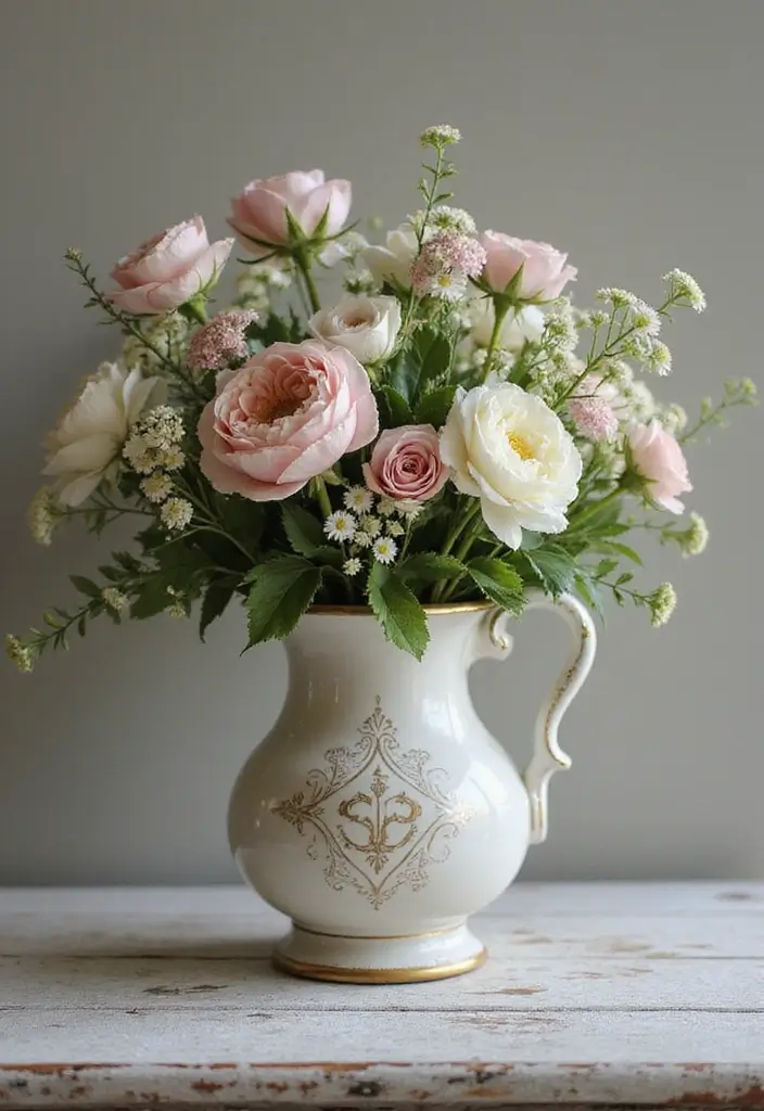 28 Easter Decorations Vintage Ideas for a Charming Holiday 14 28 Easter Decorations Vintage Ideas for a Charming Holiday - 14. Vintage Floral Arrangements