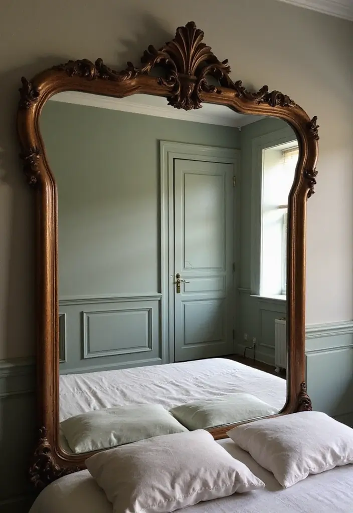 28 Quarto Vintage Feminino Inspirações Cheias de Charme - 13. Espelhos Decorativos