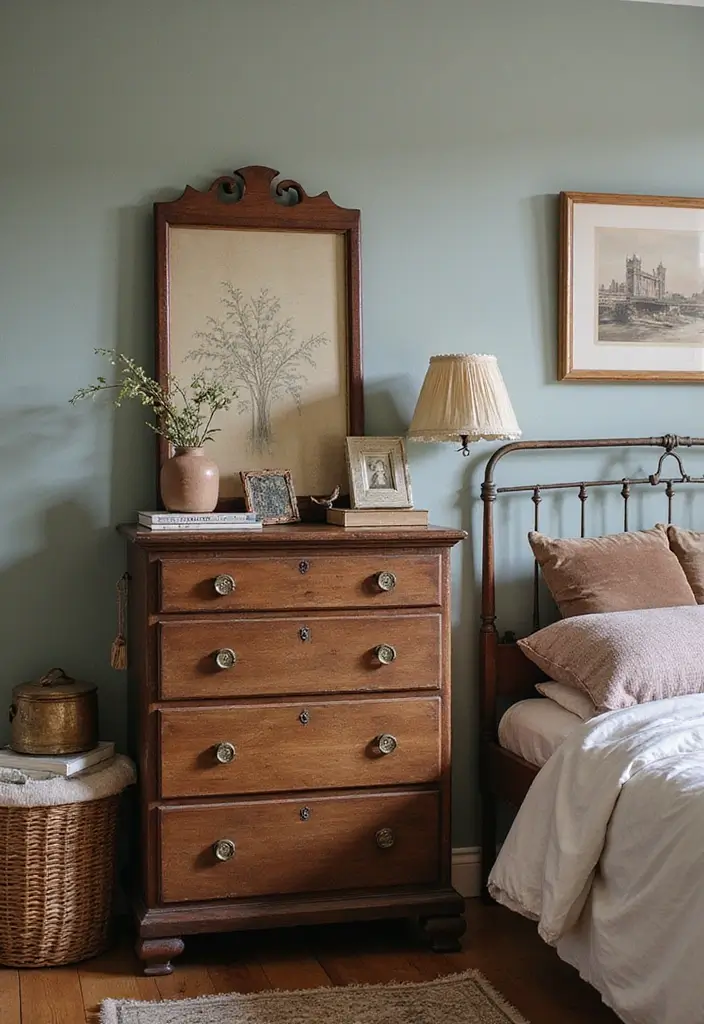 28 Quarto Vintage Feminino Inspirações Cheias de Charme - 14. Cômodas Vintage