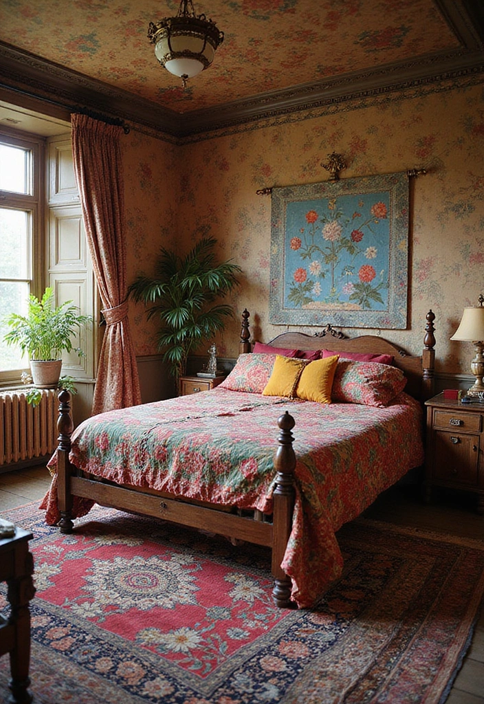 28 Quarto Vintage Feminino Inspirações Cheias de Charme - 16. Estilo Bohemian Vintage