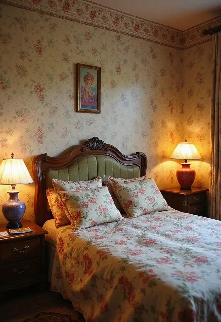 28 Quarto Vintage Feminino Inspirações Cheias de Charme - 22. Elementos de Vidro Colorido