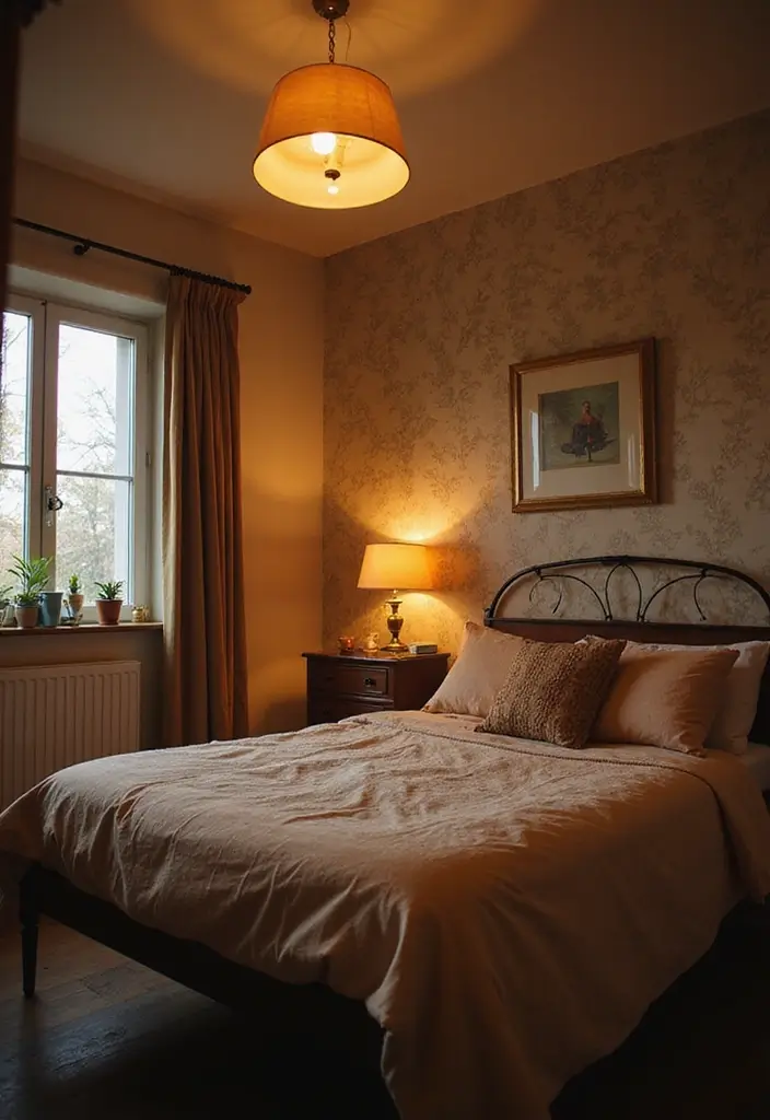28 Quarto Vintage Feminino Inspirações Cheias de Charme - 4. Iluminação Retrô