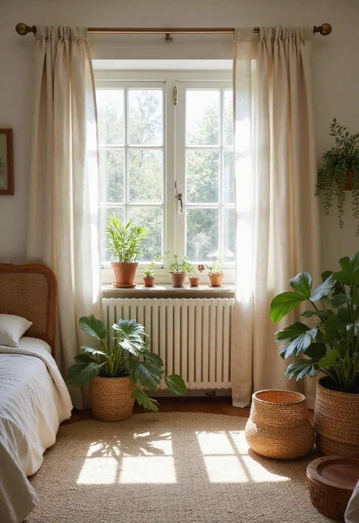 28 Quarto Vintage Feminino Inspirações Cheias de Charme - 5. Elementos Naturais na Decoração