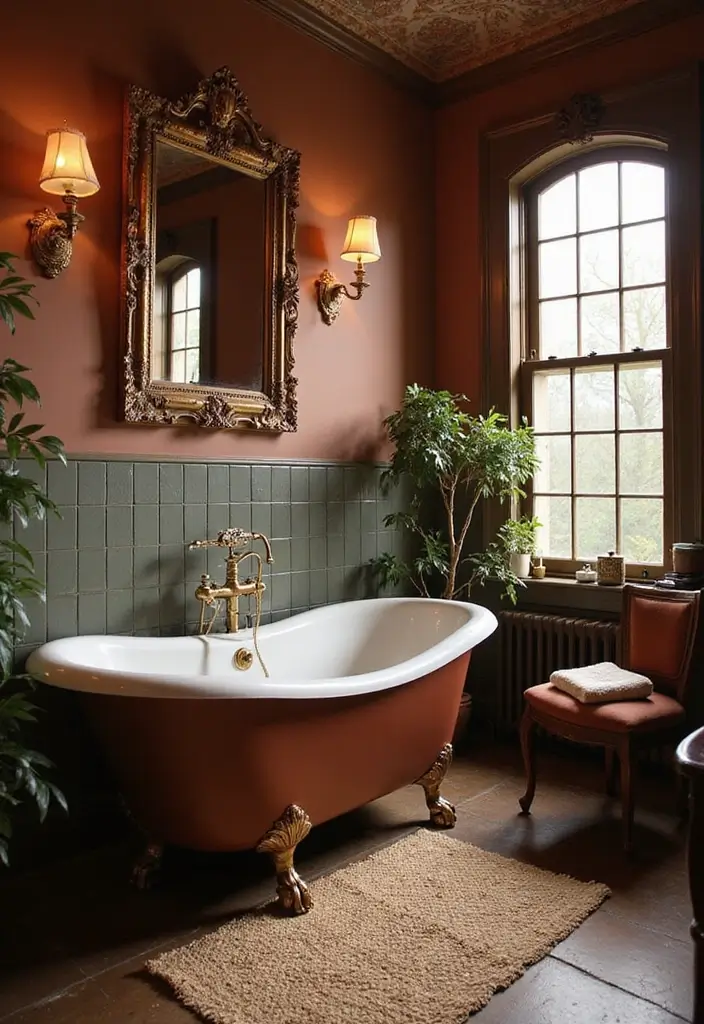 28 Room Ideas Vintage That Transform Any Space 13 28 Room Ideas Vintage That Transform Any Space - 13. Vintage Luxe Bathroom