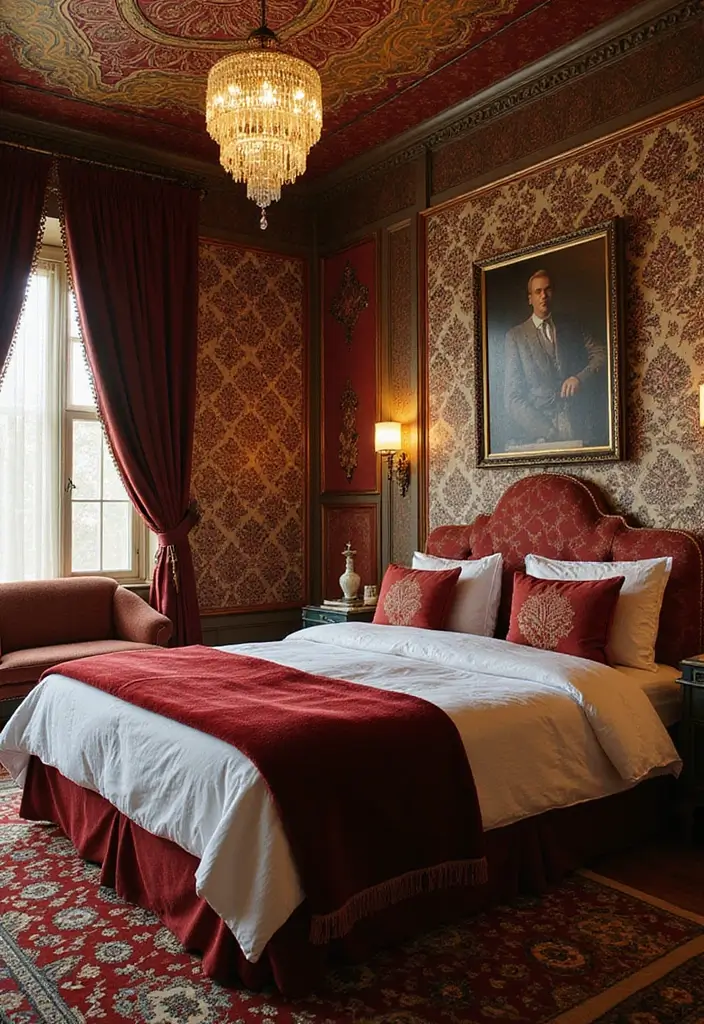 28 Room Ideas Vintage That Transform Any Space 15 28 Room Ideas Vintage That Transform Any Space - 15. Art Deco Glam Bedroom