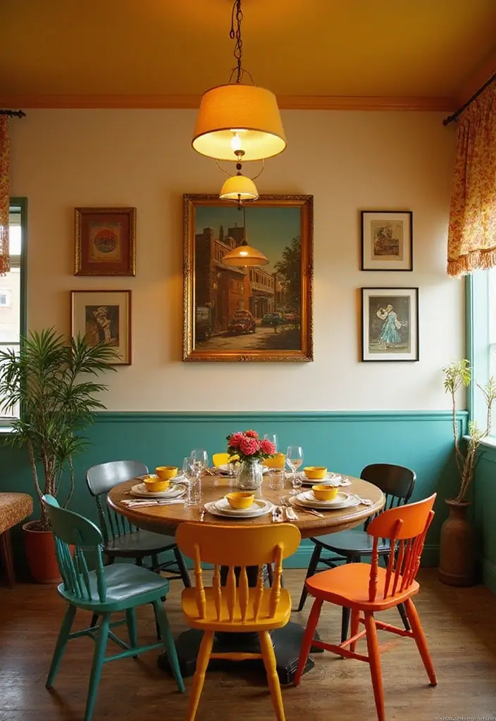 28 Room Ideas Vintage That Transform Any Space 3 28 Room Ideas Vintage That Transform Any Space - 3. Retro Chic Dining Room