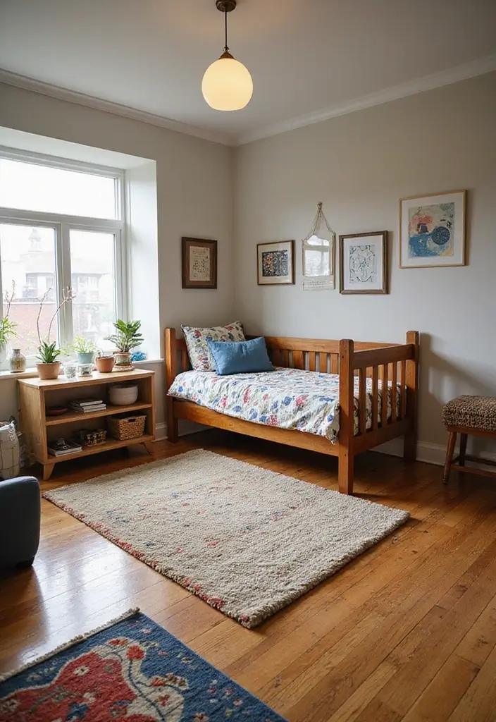 28 Vintage Boys Room Designs That Balance Fun and Style 23 28 Vintage Boys Room Designs That Balance Fun and Style - 23. Stylish Kid-Friendly Flooring