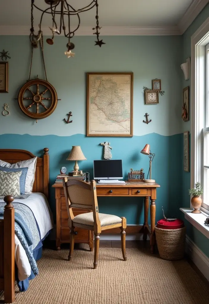 28 Vintage Boys Room Designs That Balance Fun and Style 25 28 Vintage Boys Room Designs That Balance Fun and Style - 25. Nautical Inspirations