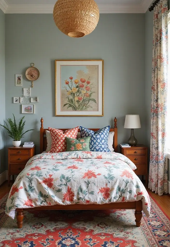 28 Vintage Boys Room Designs That Balance Fun and Style 26 28 Vintage Boys Room Designs That Balance Fun and Style - 26. Vintage Floral Accents