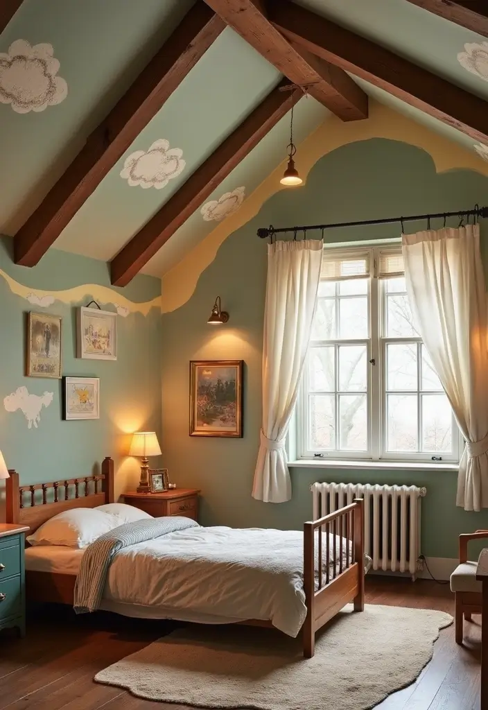 28 Vintage Boys Room Designs That Balance Fun and Style 9 28 Vintage Boys Room Designs That Balance Fun and Style - 9. Playful Ceiling Designs