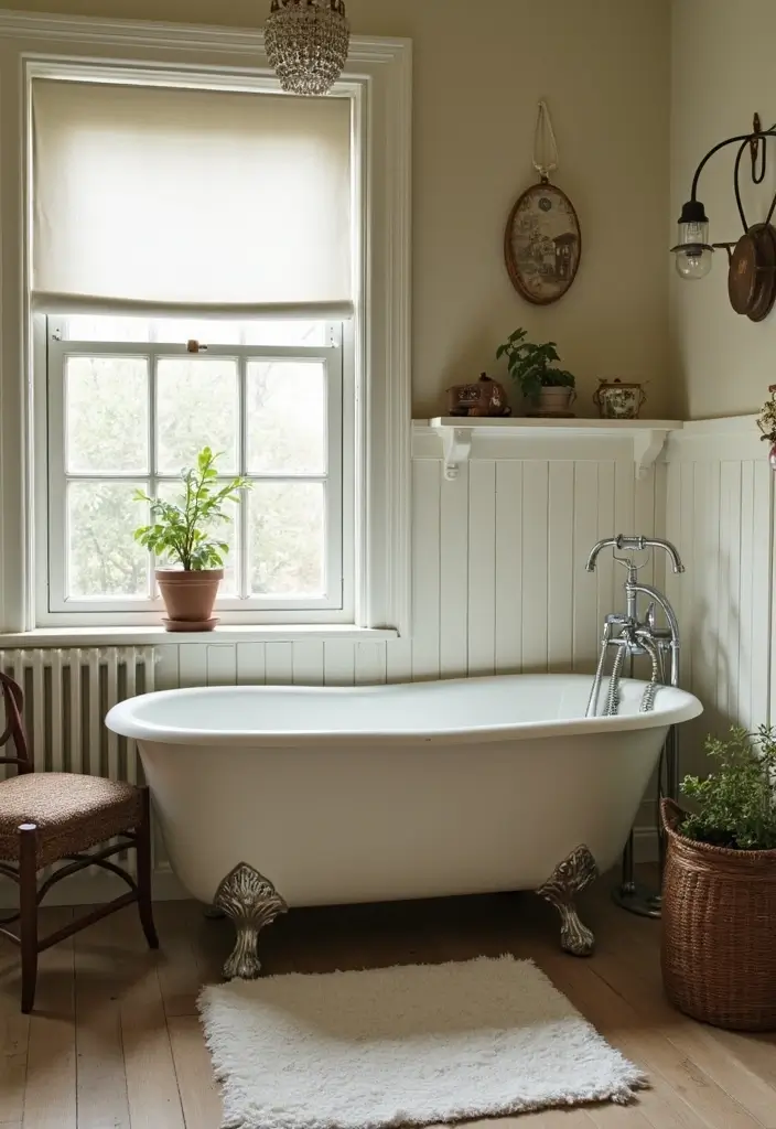 28 Vintage Decorating Ideas That Never Go Out of Style 13 28 Vintage Decorating Ideas That Never Go Out of Style - 13. Vintage-inspired Bathroom Accents