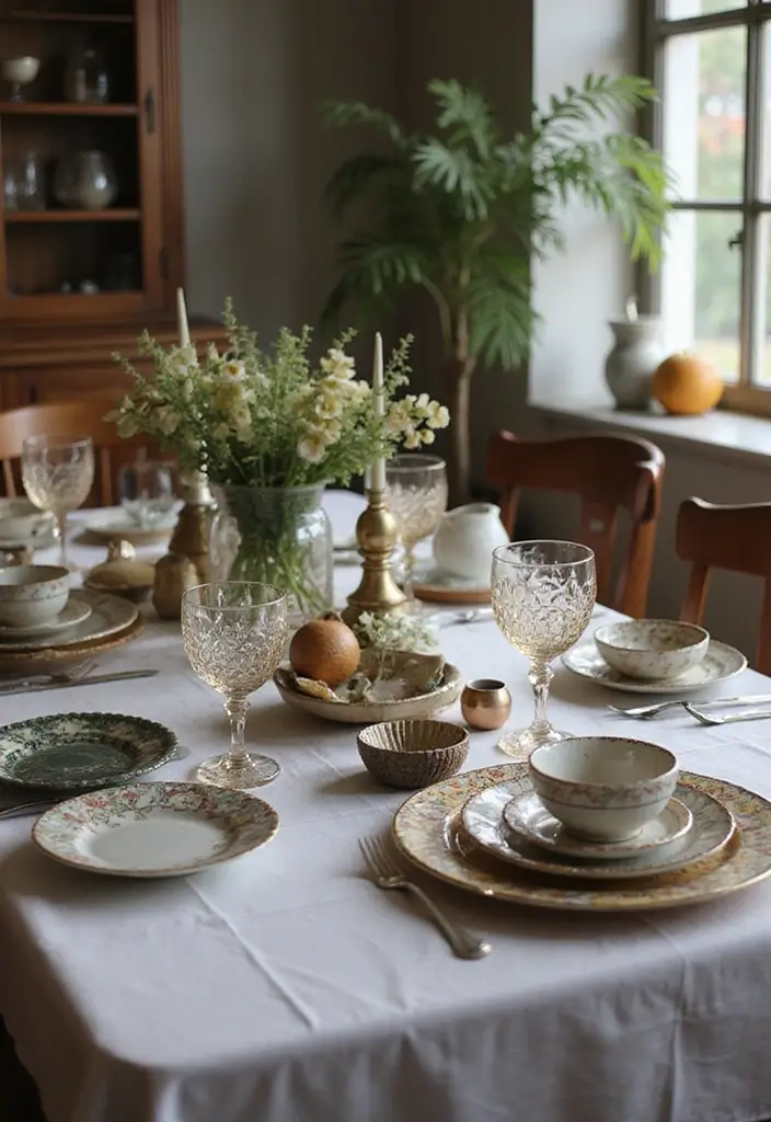 28 Vintage Decorating Ideas That Never Go Out of Style 15 28 Vintage Decorating Ideas That Never Go Out of Style - 15. Curate a Vintage Dining Experience