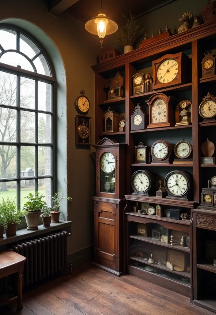 28 Vintage Decorating Ideas That Never Go Out of Style 16 28 Vintage Decorating Ideas That Never Go Out of Style - 16. Vintage Clock Decor