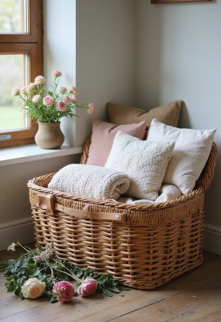28 Vintage Decorating Ideas That Never Go Out of Style 17 28 Vintage Decorating Ideas That Never Go Out of Style - 17. Vintage Picnic Baskets