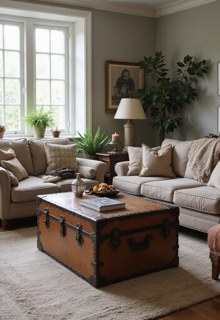 28 Vintage Decorating Ideas That Never Go Out of Style 19 28 Vintage Decorating Ideas That Never Go Out of Style - 19. Vintage Trunks and Chests