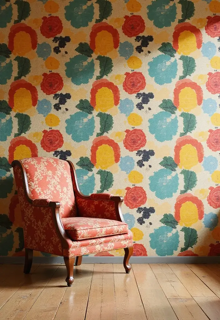 28 Vintage Decorating Ideas That Never Go Out of Style 3 28 Vintage Decorating Ideas That Never Go Out of Style - 3. Use Retro Wallpaper