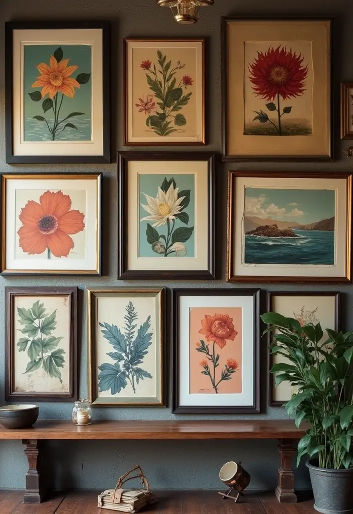 28 Vintage Decorating Ideas That Never Go Out of Style 7 28 Vintage Decorating Ideas That Never Go Out of Style - 7. Showcase Vintage Artwork