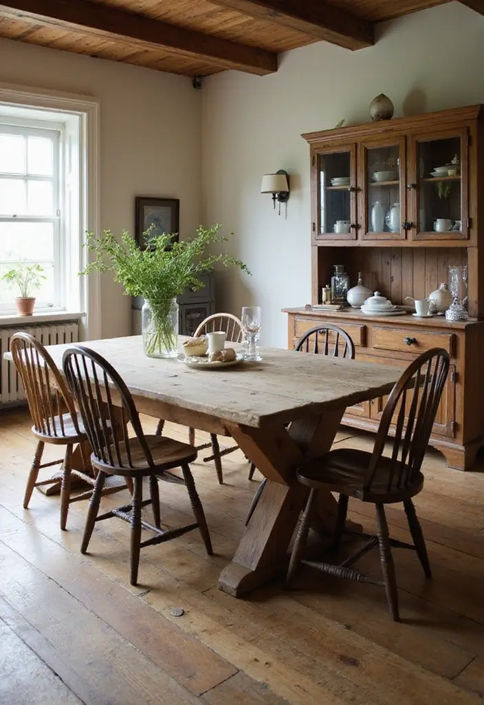 28 Vintage Dining Room Ideas Full of Elegance and Warmth 1 28 Vintage Dining Room Ideas Full of Elegance and Warmth - 1. Cozy Farmhouse Vibes