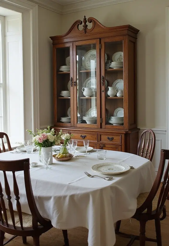 28 Vintage Dining Room Ideas Full of Elegance and Warmth 11 28 Vintage Dining Room Ideas Full of Elegance and Warmth - 11. Elegant China Displays