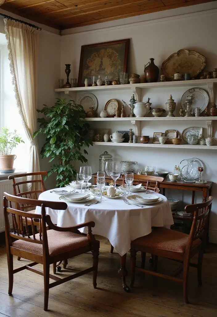 28 Vintage Dining Room Ideas Full of Elegance and Warmth 19 28 Vintage Dining Room Ideas Full of Elegance and Warmth - 19. Vintage Themed Collectibles