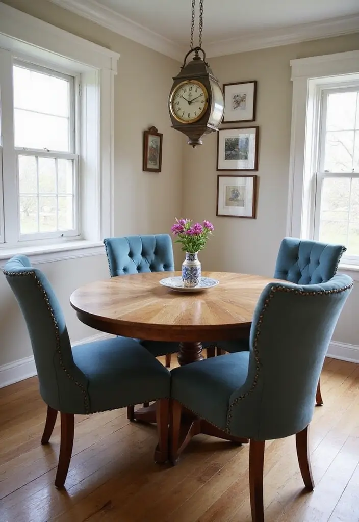 28 Vintage Dining Room Ideas Full of Elegance and Warmth 26 28 Vintage Dining Room Ideas Full of Elegance and Warmth - 26. Vintage Clocks as Decor