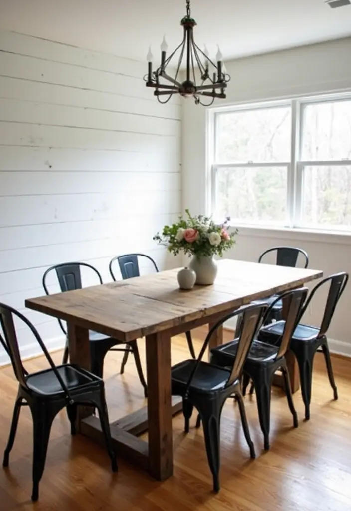 28 Vintage Dining Room Ideas Full of Elegance and Warmth 4 28 Vintage Dining Room Ideas Full of Elegance and Warmth - 4. Rustic Wood Accents