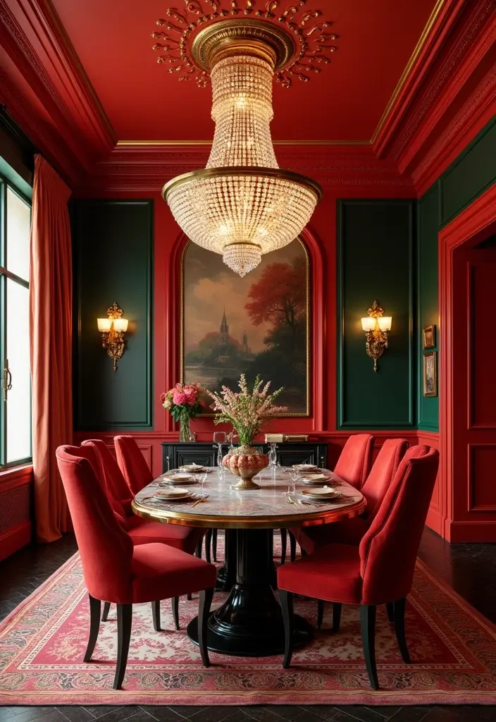 28 Vintage Dining Room Ideas Full of Elegance and Warmth 8 28 Vintage Dining Room Ideas Full of Elegance and Warmth - 8. Vintage Art Deco Glamour
