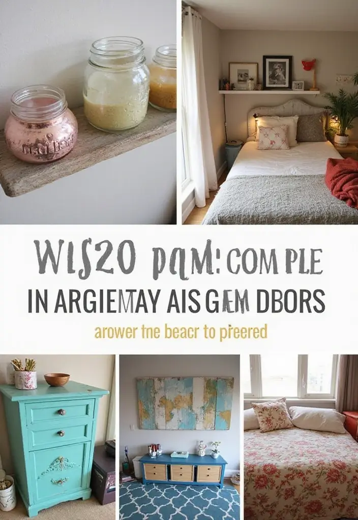 28 Vintage Dorm Room Ideas That Feel Unique and Cozy 11 28 Vintage Dorm Room Ideas That Feel Unique and Cozy - 11. Upcycled Decor Projects