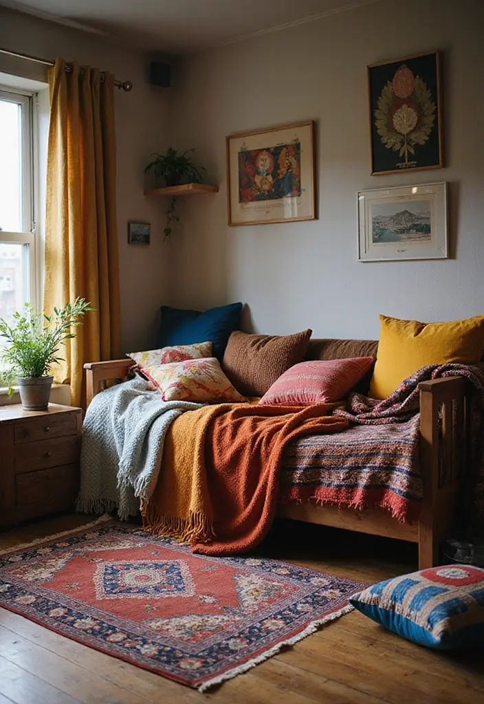 28 Vintage Dorm Room Ideas That Feel Unique and Cozy 3 28 Vintage Dorm Room Ideas That Feel Unique and Cozy - 3. Cozy Textiles
