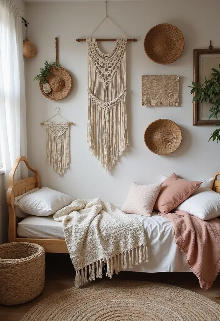 28 Vintage Dorm Room Ideas That Feel Unique and Cozy 5 28 Vintage Dorm Room Ideas That Feel Unique and Cozy - 5. Bohemian Textures