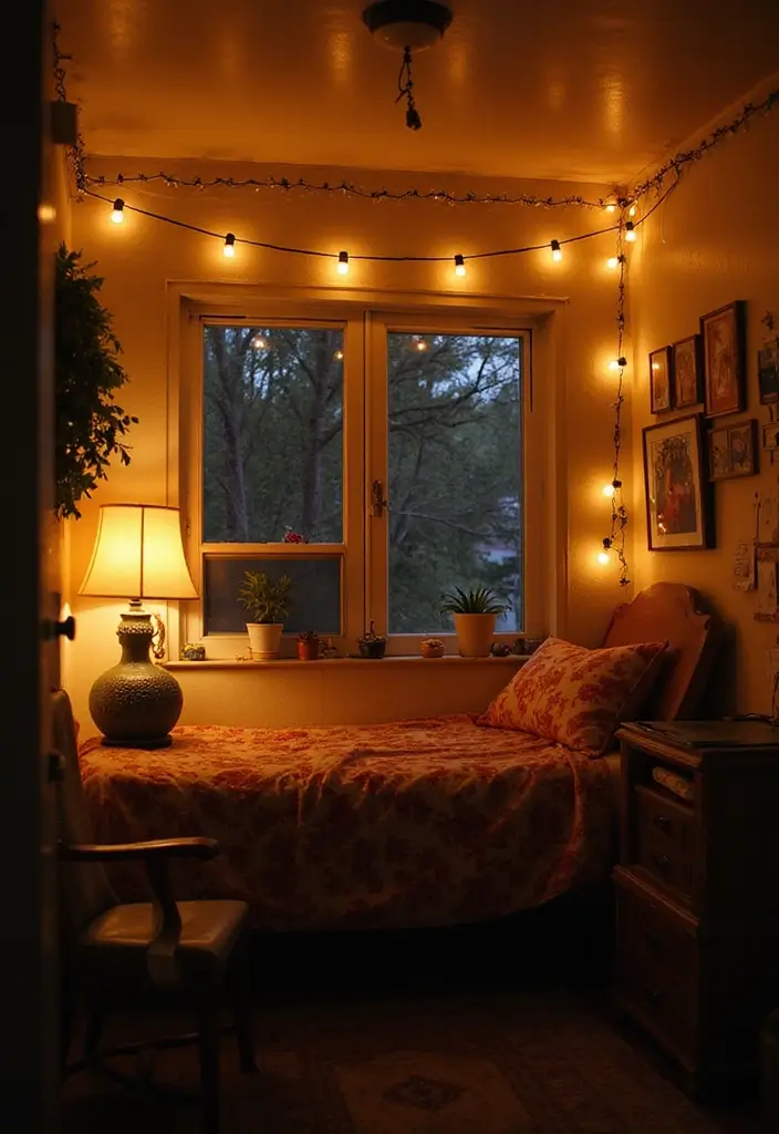 28 Vintage Dorm Room Ideas That Feel Unique and Cozy 7 28 Vintage Dorm Room Ideas That Feel Unique and Cozy - 7. Quirky Lighting Fixtures